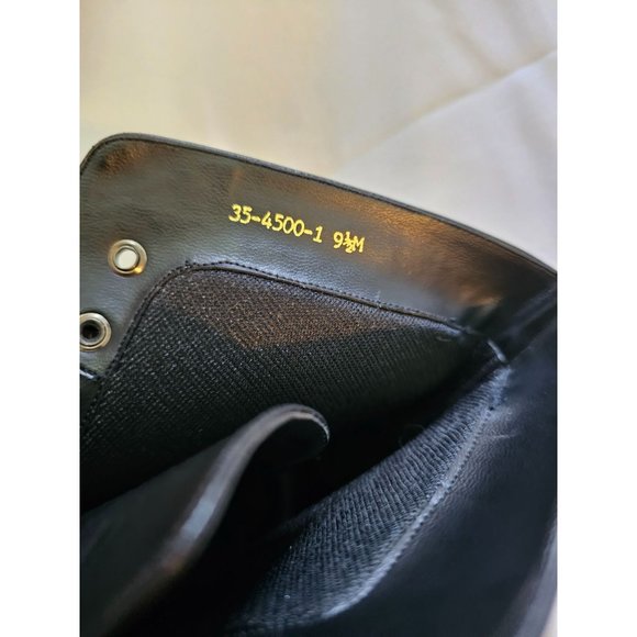 Vintage Hunter's Run Lace Up Victorian Leather Kitten Heel Boots  9.5 - Picture 3 of 5